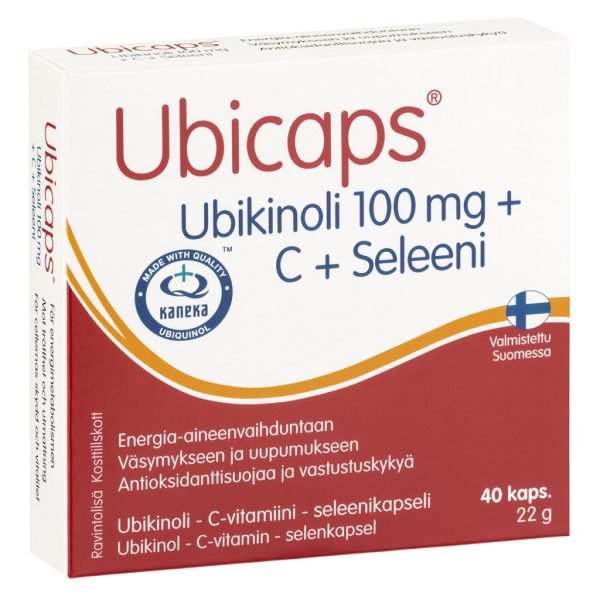 Ubicaps Ubikinoli 100mg+C+Seleeni 40kaps